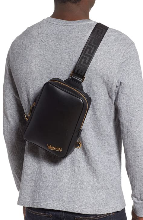 versace shoulder bag mens replica|versace one shoulder sling bag.